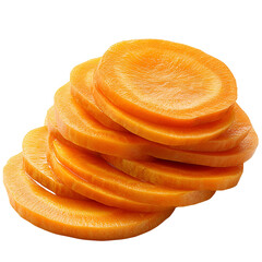 Sliced carrots healthy food orange vegetable