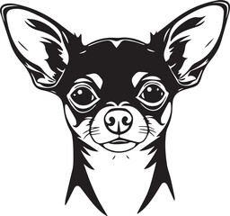 Chihuahua dog . Hand drawn vector illustration	