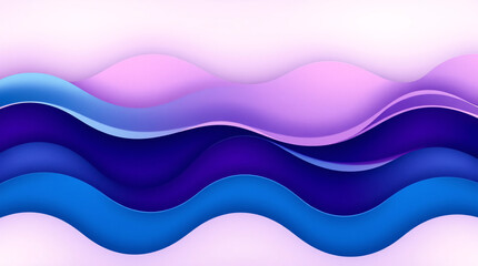 Subtle blue and pink transitions ripple across a layered design, producing calm visual energy.