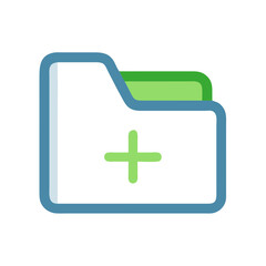  Colorful Add Folder Action Icon