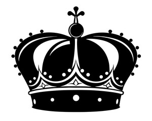 Royal Crown Vector Silhouettes & SVG Icon