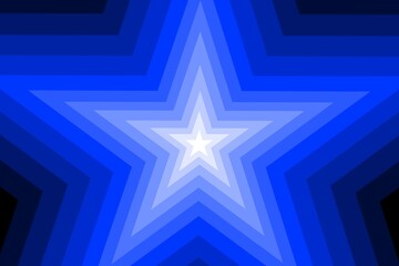 Obraz premium Symmetrical Cyberpunk Star Pattern Stage Visual Overlay. Futuristic Glowing Star Geometric Motion Graphic for VJ Loop, concert visual, electronic music video, digital signage, tech presentation.