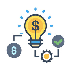  Business Innovation Flat Vector Icon