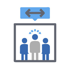  Elevator Pitch Flat Vector Icon