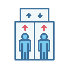  Colorful Elevator Pitch Flat Icon