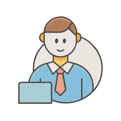 Detailed Employee Flat Icon