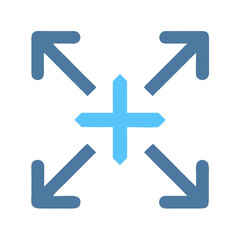  Expansion Flat Icon