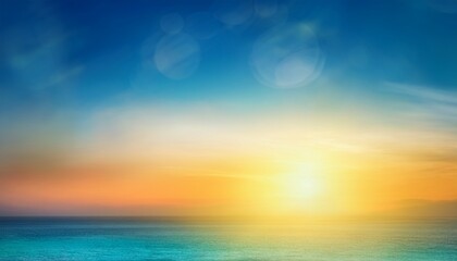 Obraz premium Blurred large panoramic summer background multicolored gradient