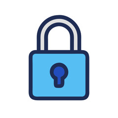  Detailed Lock Flat Icon