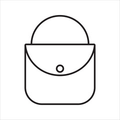 Briefcase icon set. job bag vector icon set. professional work briefcase sign. suitcase baggage pictogram on white background