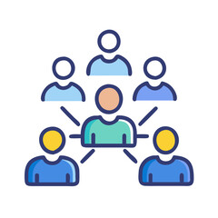  Detailed Networking Event Flat Icon