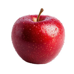 red apple isolated on white