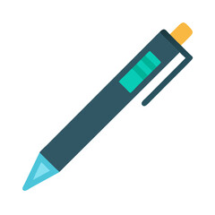 Colorful Pen Flat Icon