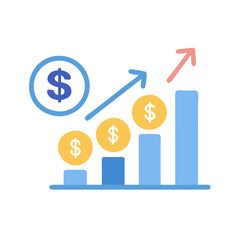  ROI Flat Icon
