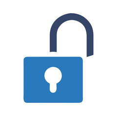  Creative Unlock Flat Icon