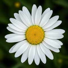 Fototapeta premium Beautiful White Daisy Flower Closeup Nature Photography Pure Bloom Macro Image Plant Fresh Happy 