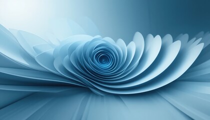 Elegant floral design digital art abstract background blue tones soft lighting contemporary aesthetic for modern decor