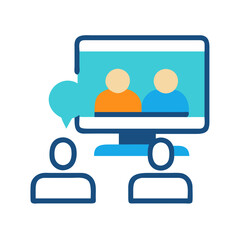  Dynamic Webinar Flat Icon