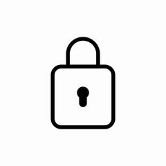 Lock safety icon vector 