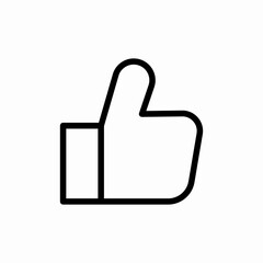 Obraz premium Thrumb up like button icon vector 