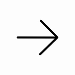 Right direction arrow icon vector 