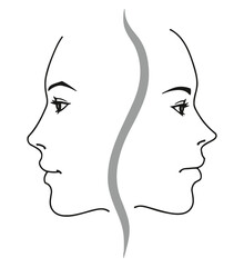 silhouette of a girl