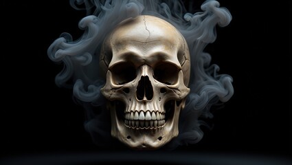Fototapeta premium Smooking Skull