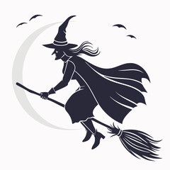 Halloween witches vector illustration
