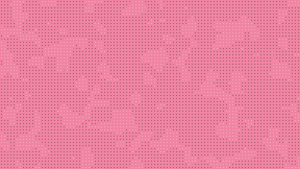dot halftone light pink background with black and white dots in grid pattern