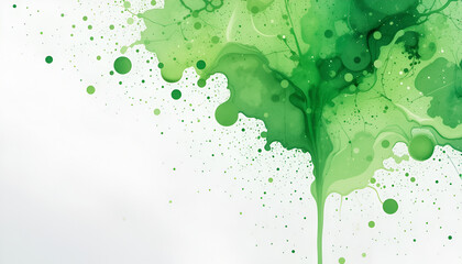 abstract green background with drops