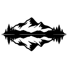 Serene Mountain Lake Reflection Scenic View Nature Landscape