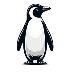 Stippled Penguin Vector Illustration