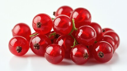 Vibrant Red Currants: A Close-Up of Juicy Berries