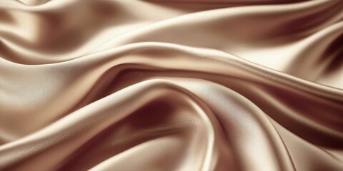 Fototapeta premium Abstract flowing silk fabric, luxurious elegant background, soft waves, sophisticated texture, high-fashion drape