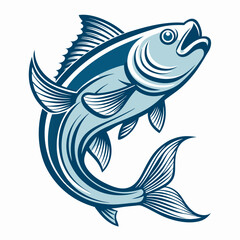 Fototapeta premium fish on a white background