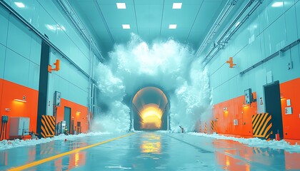 Wind Tunnel Test with Aerodynamic Simulation.