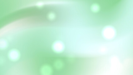 Green background features soft light white glows