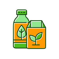 Sustainable Packaging Design with Eco-Friendly Bottle and Carton  