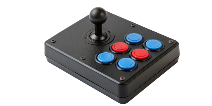 video game controller on transparent background 