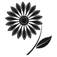 Rustic Sunflower Silhouette for Organic Projects