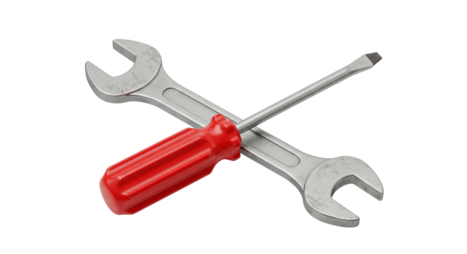 Isolated Wrench and Screwdriver