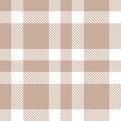 Highland mushroom Tartan patterns fabric texture. Elegant Highland white Seamless Tartan