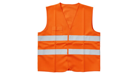 Isolated Orange Safety Vest