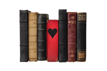 Love Story Books: Authentic Visual Isolated On Transparent Background