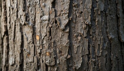 Fototapeta premium Exploring the textured surface of tree bark forest environment nature photography close-up perspective organic patterns and textures