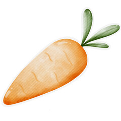 Ester eggs rabbit and chicken  element stickers watercolor