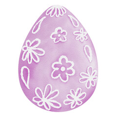 Ester eggs rabbit and chicken  element stickers watercolor