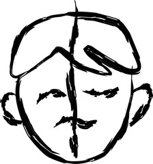 mood instability icon in doodle style