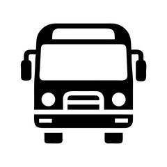 Front View Bus Icon Design