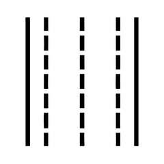Road Lane Marking Icon Design
